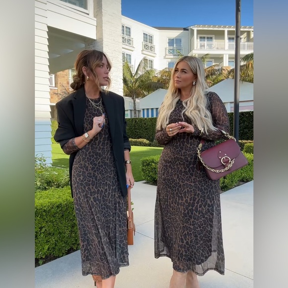 Marshall’s Mesh Leopard Maxi Dress - Picture 2 of 7